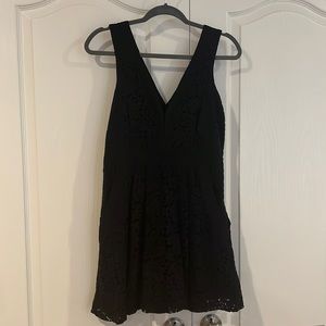 Free People Black Lace Mini Dress